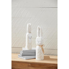 Load image into Gallery viewer, MUD PIE LARGE BUNNY WOOD BLOCK SITTER