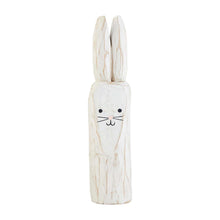 Load image into Gallery viewer, MUD PIE SMALL BUNNY WOOD BLOCK SITTER