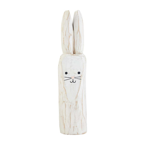 MUD PIE SMALL BUNNY WOOD BLOCK SITTER