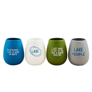 MUD PIE LAKE WINE CUP SET