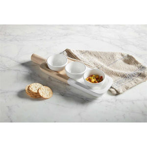 MUD PIE PAULOWNIA TRAY & DIP SET