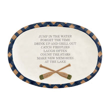 Load image into Gallery viewer, Mud Pie Lake Oar Small Sentiment Platter