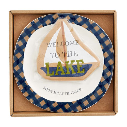 Mud Pie Lake Cheese Plate Set