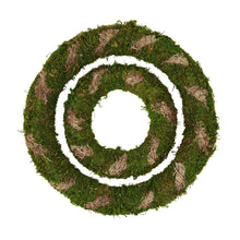 Load image into Gallery viewer, MUD PIE MOSS WREATH SET