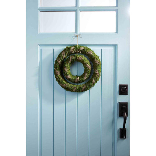 MUD PIE MOSS WREATH SET