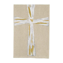 Load image into Gallery viewer, MUD PIE CROSS XMAS HAND-PAINTED TOWEL