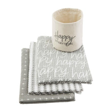 Load image into Gallery viewer, MUD PIE CREAM BUCKET HAPPY TOWELS