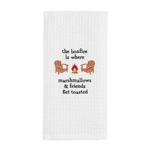 Load image into Gallery viewer, MUD PIE THE BONFIRE WAFFLE TOWEL