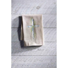 Load image into Gallery viewer, MUD PIE CROSS PAINTED TOWEL