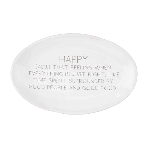 MUD PIE DEFINE HAPPY SENTIMENT TRAY