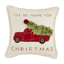 Load image into Gallery viewer, MUD PIE TRUCK APPLIQUE FARM PILLOW