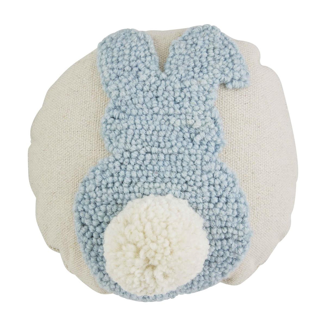 MUD PIE BLUE BUNNY MINI HOOK PILLOW