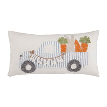 Load image into Gallery viewer, MUD PIE BUNNY TRUCK PILLOW