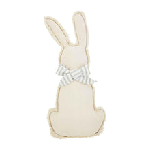Load image into Gallery viewer, MUD PIE NATURAL CANVAS BUNNY PILLOW
