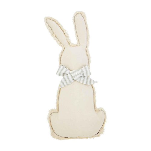 MUD PIE NATURAL CANVAS BUNNY PILLOW