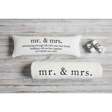Load image into Gallery viewer, MUD PIE MR. &amp; MRS. DEFINITION PILLOW
