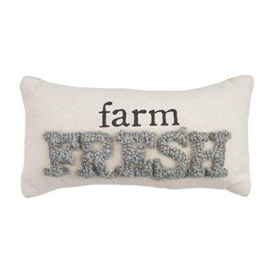 MUD PIE FARM FRESH MINI HOOK PILLOW