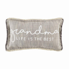 Load image into Gallery viewer, MUD PIE GRANDMA LIFE SMALL PILLOW