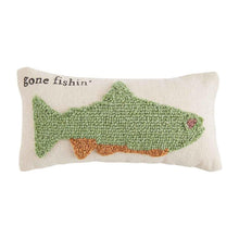 Load image into Gallery viewer, MUD PIE FISH MINI HOOK LAKE PILLOW