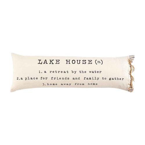 MUD PIE LAKE HOUSE DEFINITION PILLOW 2022 COLLECTION