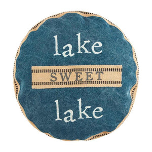 MUD PIE LAKE SWEET LAKE ROUND PILLOW