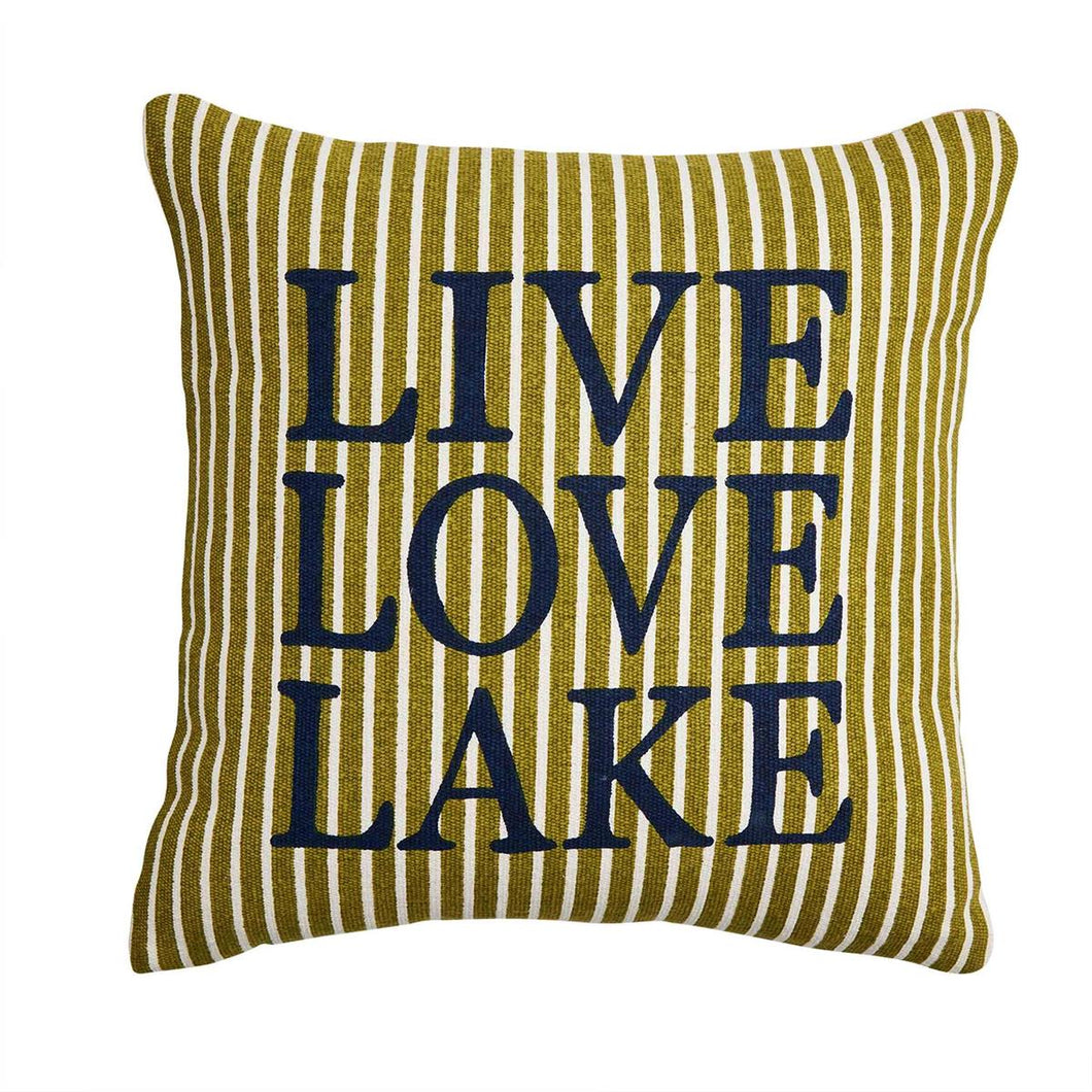 MUDPIE LOVE JUTE BACK LAKE PILLOW