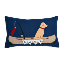 Load image into Gallery viewer, MUDPIE DOG FELTED LAKE PILLOW