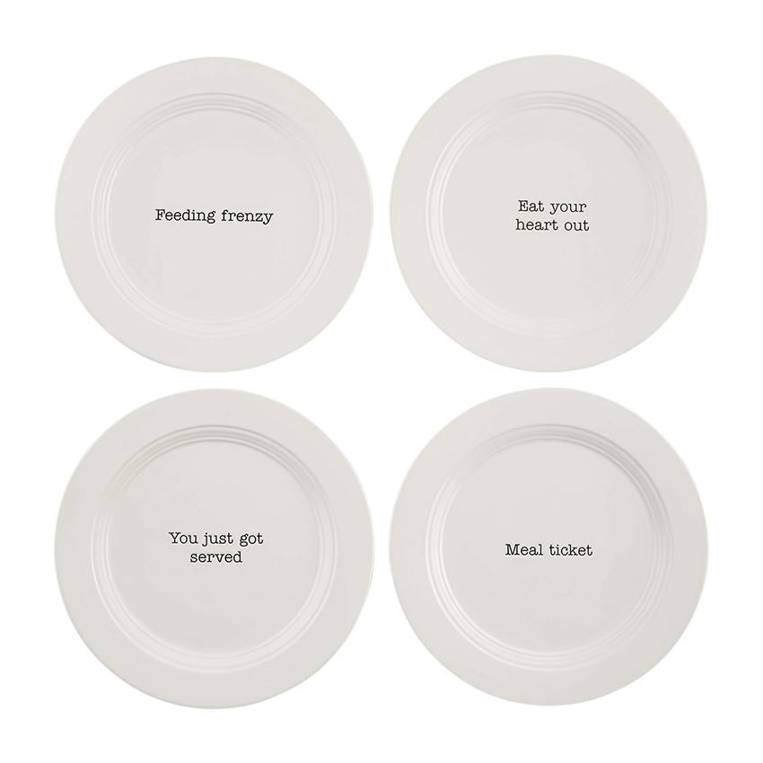 Mud Pie Table For 4 Salad Plate Set