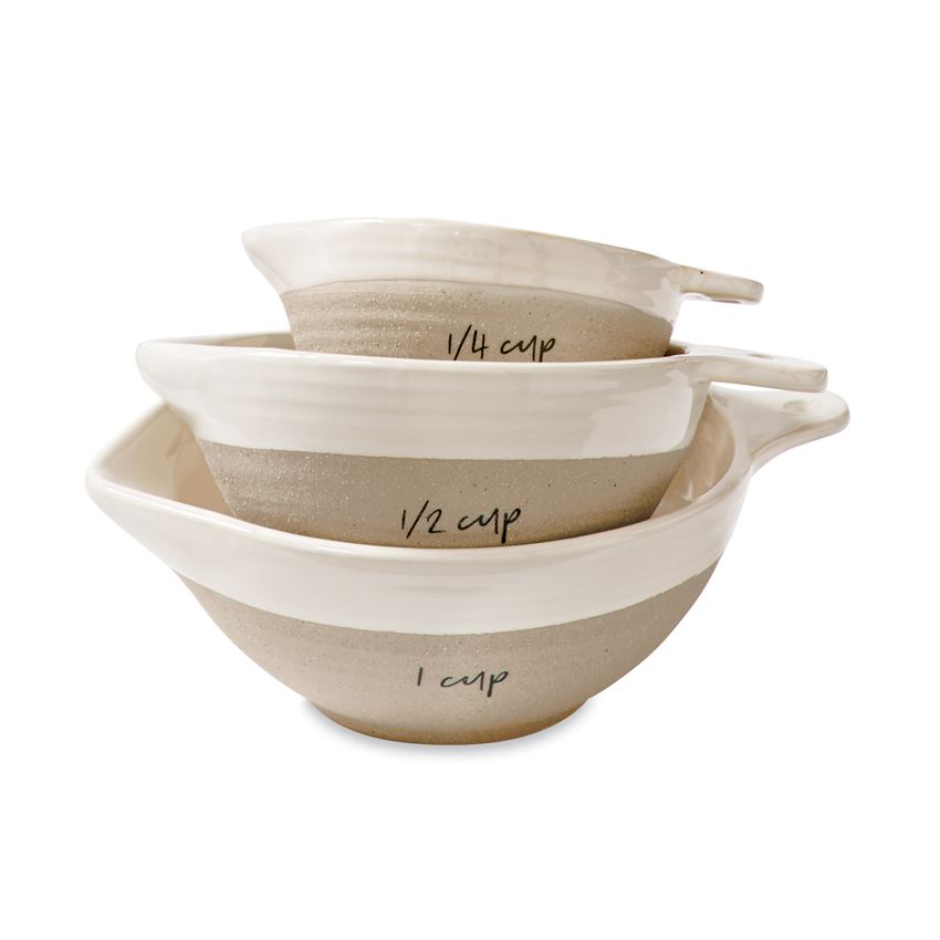 stoneware measuring cups