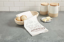 Load image into Gallery viewer, Mud Pie Paulownia Rolls Bread Bowl &amp; Towel Set