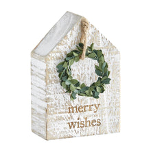 Load image into Gallery viewer, MUD PIE MERRY WREATH SITTER PLAQUE