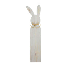 Load image into Gallery viewer, MUD PIE SMALL BUNNY WOOD PLANK DECOR