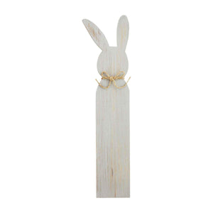 MUD PIE SMALL BUNNY WOOD PLANK DECOR