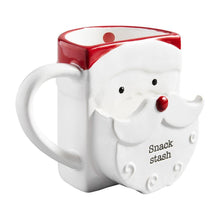 Load image into Gallery viewer, MUD PIE SANTA COOKIE POCKET MUG