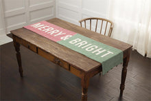 Load image into Gallery viewer, MUD PIE MERRY &amp; BRIGHT TABLE RUNNER