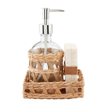 Load image into Gallery viewer, MUD PIE WOVEN TRAY &amp; SOAP PUMP SET