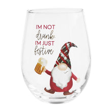 Load image into Gallery viewer, MUD PIE GNOME DRINKING WINE GLASS