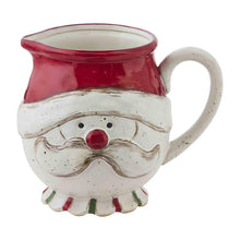 Load image into Gallery viewer, MUD PIE CHRISTMAS FARM SANTA PITCHER