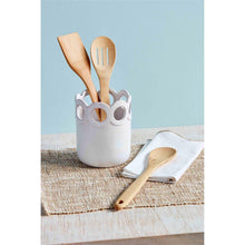 Load image into Gallery viewer, MUD PIE SCALLOPED UTENSIL HOLDER