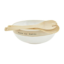 Load image into Gallery viewer, MUD PIE FARM TO TABLE SALAD BOWL SET