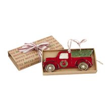 Load image into Gallery viewer, MUD PIE TRUCK BOXED FARM ORNAMENT