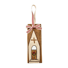 Load image into Gallery viewer, MUD PIE CHURCH HAND PAINTED ORNAMENT