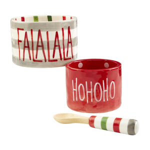 MUD PIE 3- PIECE CHRISTMAS DIP CUP SET