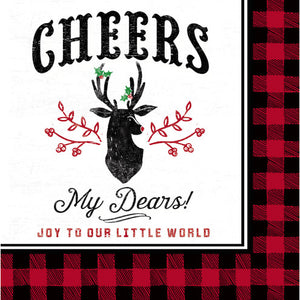 Cypress Home Cheers My Dears Paper Cocktail Napkins