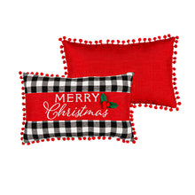Load image into Gallery viewer, EVERGREEN 16&quot; X 10&quot; CHRISTMAS JOY LUMBAR PILLOW