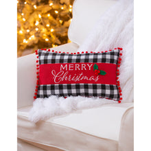 Load image into Gallery viewer, EVERGREEN 16&quot; X 10&quot; CHRISTMAS JOY LUMBAR PILLOW