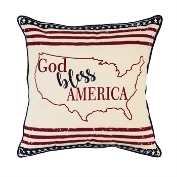Evergreen Bless America Pillow