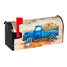 Load image into Gallery viewer, Evergreen Pumpkin Farm Truck Mailbox Cover