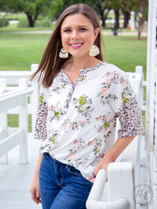 Southern Grace Perfectly Poised Henley Top