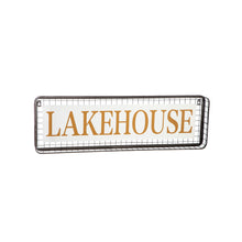 Load image into Gallery viewer, Evergreen Outdoor Metal Lakehouse Sign